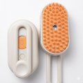 Cepillo de Vapor Eléctrico 3 en 1 para Mascotas – Peine Masajeador, Quita Pelos y Humidificador Recargable para Perros y Gatos